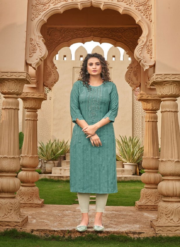 Gravity By kajree Embroidery Designer Kurtis Catalog